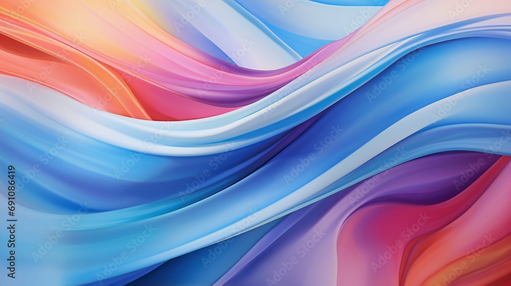Fototapeta premium Vibrant Abstract Swirls of Color Background. Generative ai