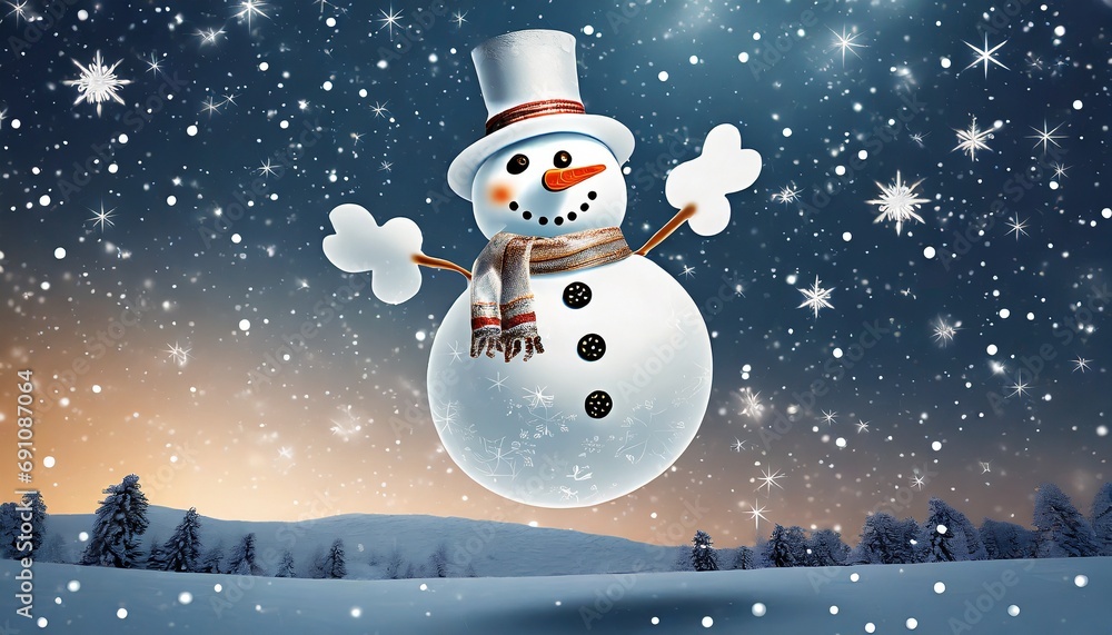 Fototapeta premium Muñeco de nieve