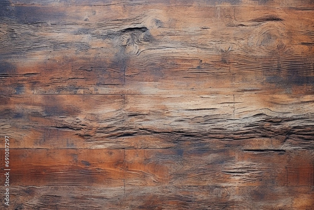 An epoxy wall texture that looks like a rustic, aged wood with a natural grain - obrazy, fototapety, plakaty 