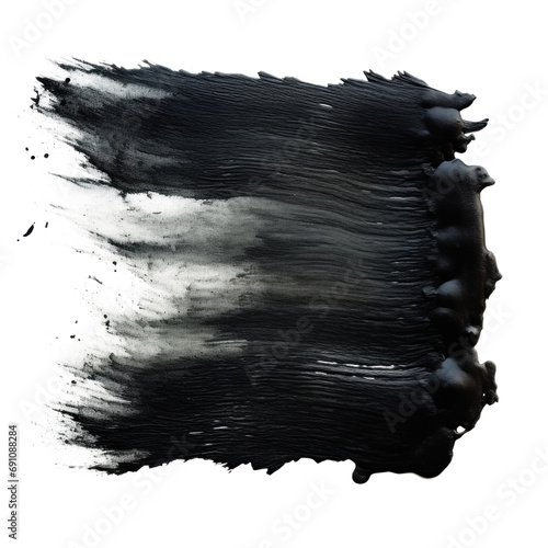 watercolor black brush texture paint stroke isolated