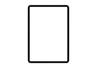 タブレット端末のモックアップ_透過画面_透過背景_合成用png素材
