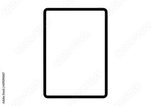 タブレット端末のモックアップ_透過画面_透過背景_合成用png素材