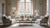 A Sophisticated Modern Living Room Design Embracing Sleek Lines, Minimalist Décor
