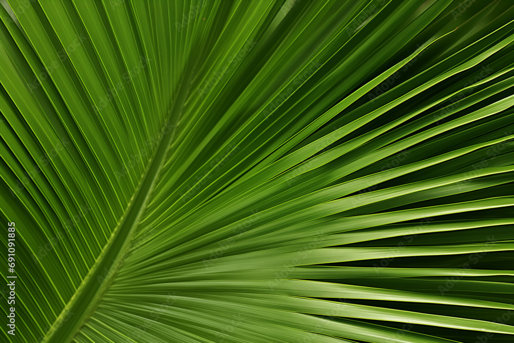 Fresh palm tree leaf background - AI generated image Fresh palm tree leaf background - AI generated image