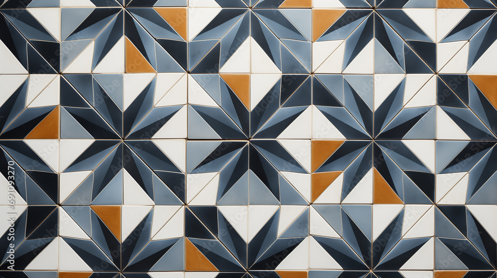 Top View of Cement Tile Floor Top View of Cement Tile Floor