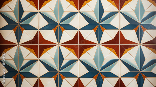 Top View of Cement Tile Floor