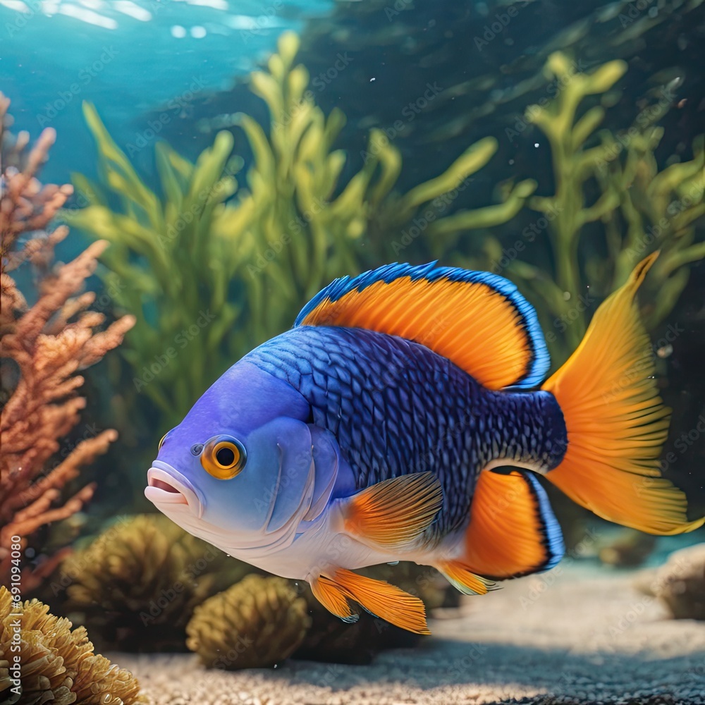 Obraz premium fish in aquarium