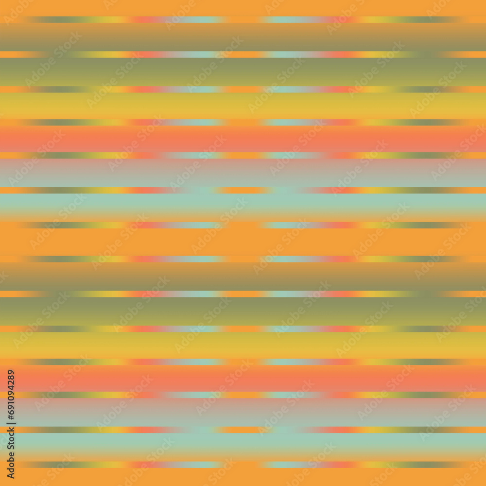 Indian Summer Decor Stripe Pattern Seamless Tile