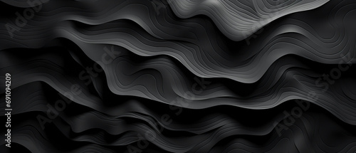 Minimalistic abstract topographic pattern in charcoal and black . Ancient rock formations, Graphic resource background and wallpaper.