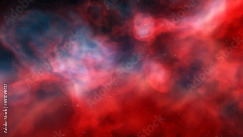 bright nebula  nebula in space  majestic red-purple nebula  beautiful space background 3D render 