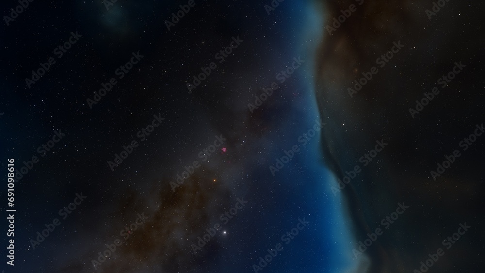 Fototapeta premium Night sky - Universe filled with stars, nebula and galaxy