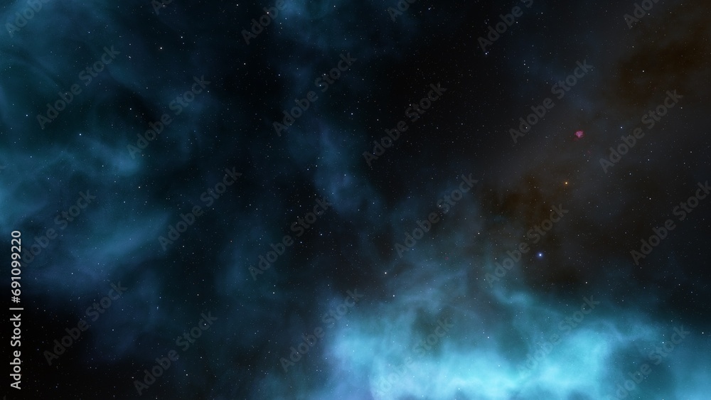 nebula gas cloud in deep outer space
