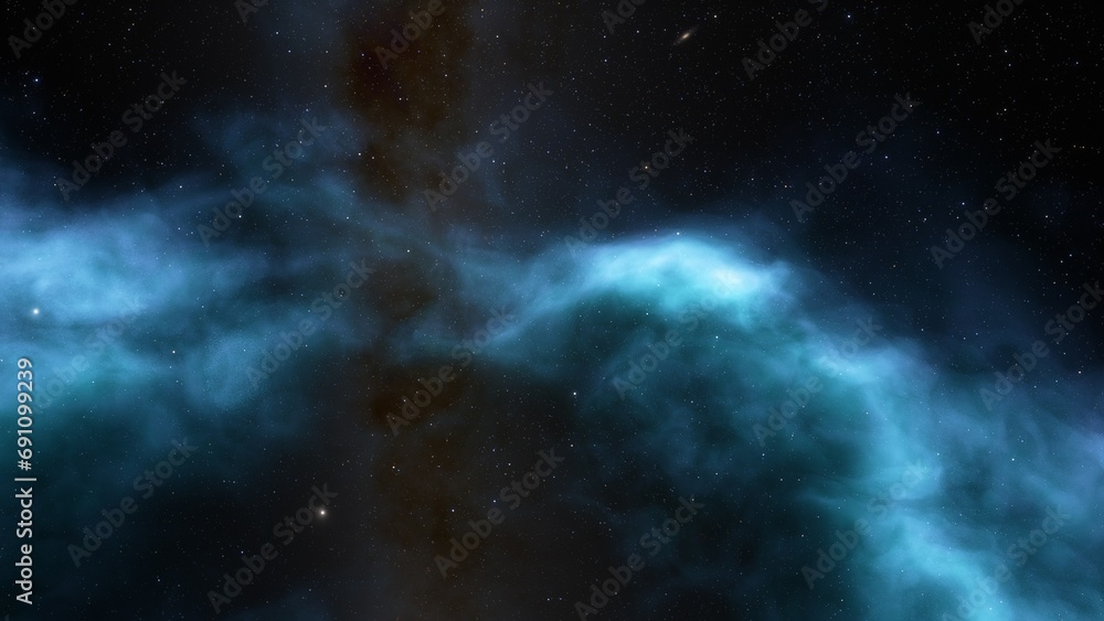 Fototapeta premium Night sky - Universe filled with stars, nebula and galaxy