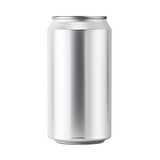 Unbranded aluminum soda can for fizzy drinks isolated background