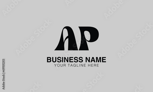 AP A ap initial logo | initial based abstract modern minimal creative logo, vector template image. luxury logotype logo, real estate homie logo. typography logo. initials logo
