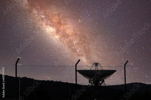 satellite dish listening giant in spain sky cosmology science ex