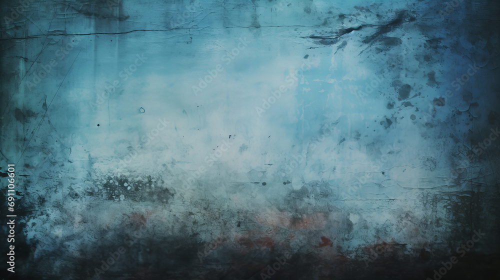 Obraz premium grunge texture blue background with copy space