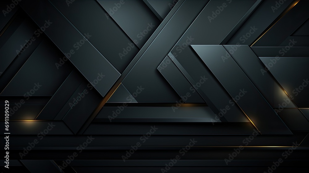 Modern Shapes on Black Geometric Background Modern Shapes on Black Geometric Background