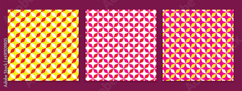 abstract seamless set of coloring rhombus pattern perfect for banner poster.