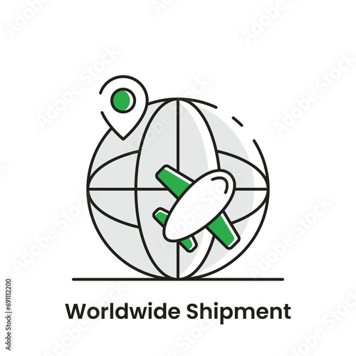 "Global Shipping Icons: Seamlessly Connect Your Business to the World with Worldwide Shipping Services"