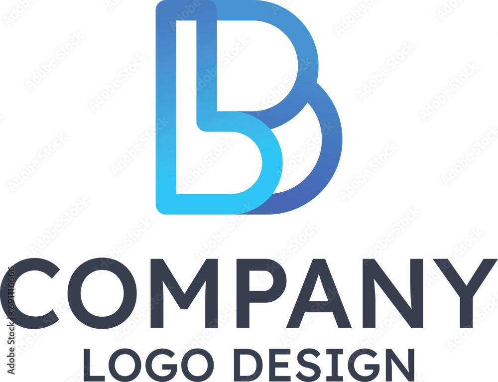 Stylized letters BB logo Design, Unique and Creative Letters combination Stylized letters BB logo Design, Unique and Creative Letters combination