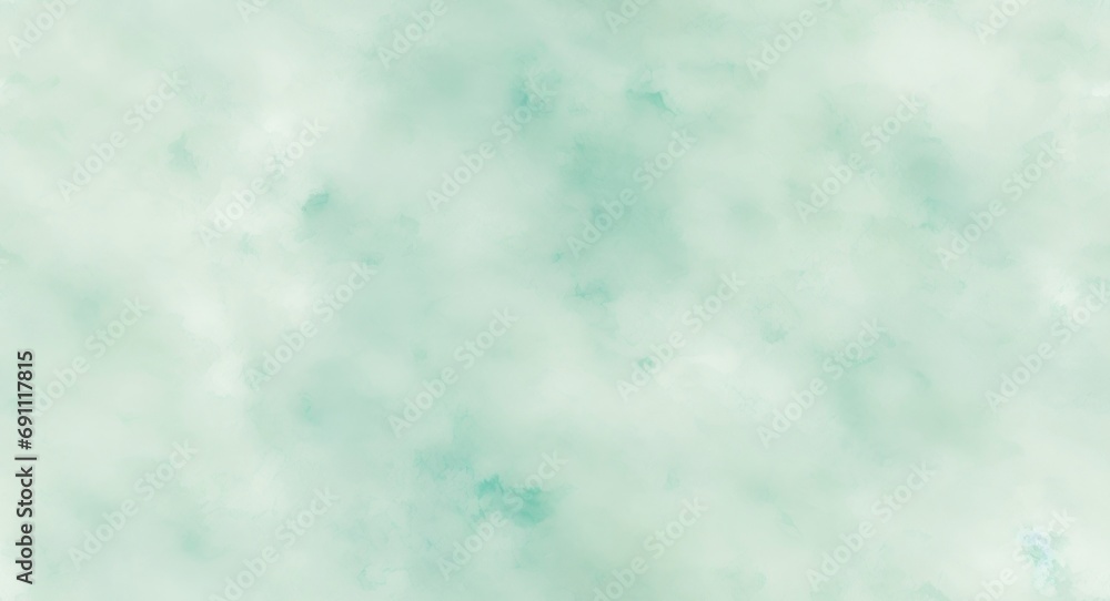 Pale gray blue green abstract watercolor drawing. Sage green color. Art background for design. Water. Grunge. Blot, Stein, daub. generative AI