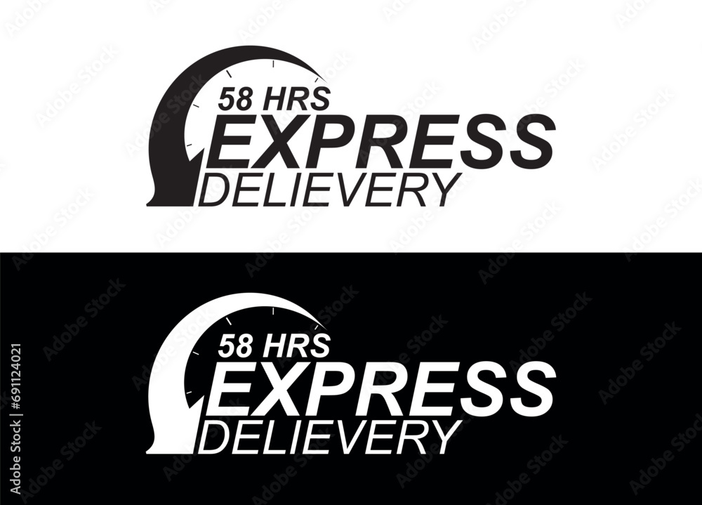 Express delivery in 58 hours. Fast delivery, express and urgent shipping