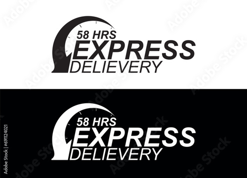 Express delivery in 58 hours. Fast delivery, express and urgent shipping