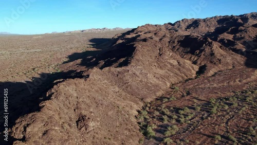 Aerial view of Orocopia Mountains from outside of the wilderness area photo