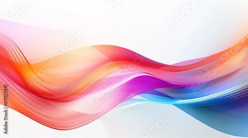 futuristic linear motions: colorful abstract graphic for poster, webpage, and ppt background - 3d render © touseef