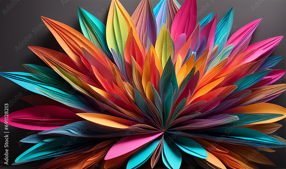 abstract colorful flower abstract colorful flower
