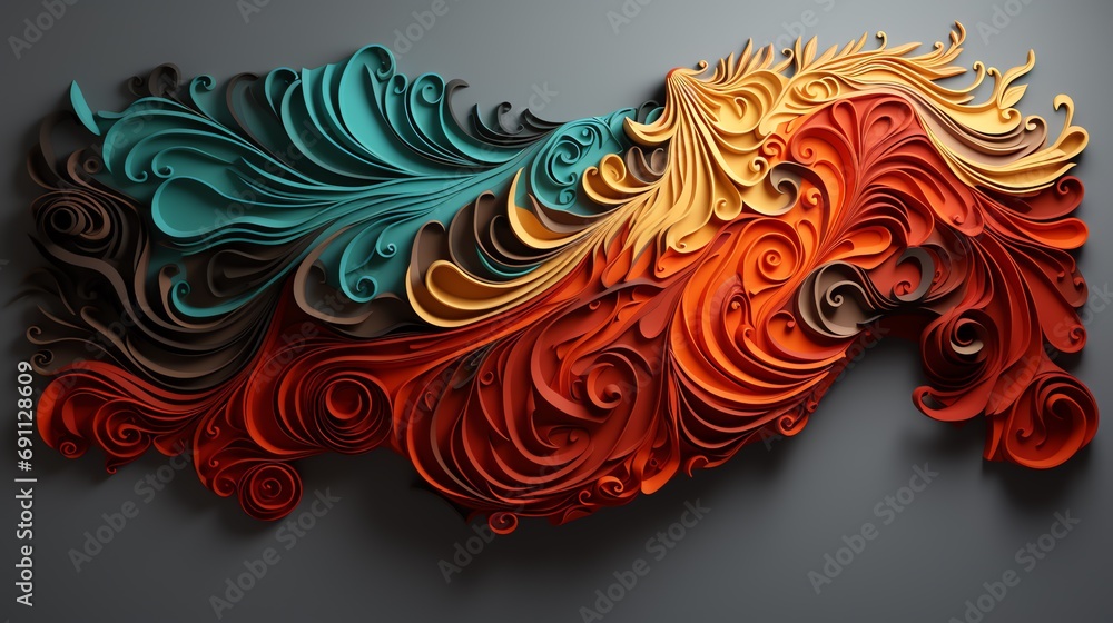 Organic Flow of Earthy Tones Organic Flow of Earthy Tones