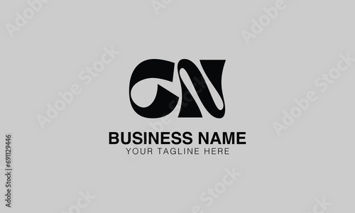 CN C cn initial logo | initial based abstract modern minimal creative logo, vector template image. luxury logotype logo, real estate homie logo. typography logo. initials logo