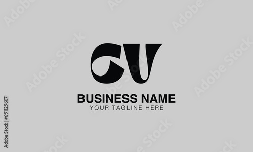 CV C cv initial logo | initial based abstract modern minimal creative logo, vector template image. luxury logotype logo, real estate homie logo. typography logo. initials logo