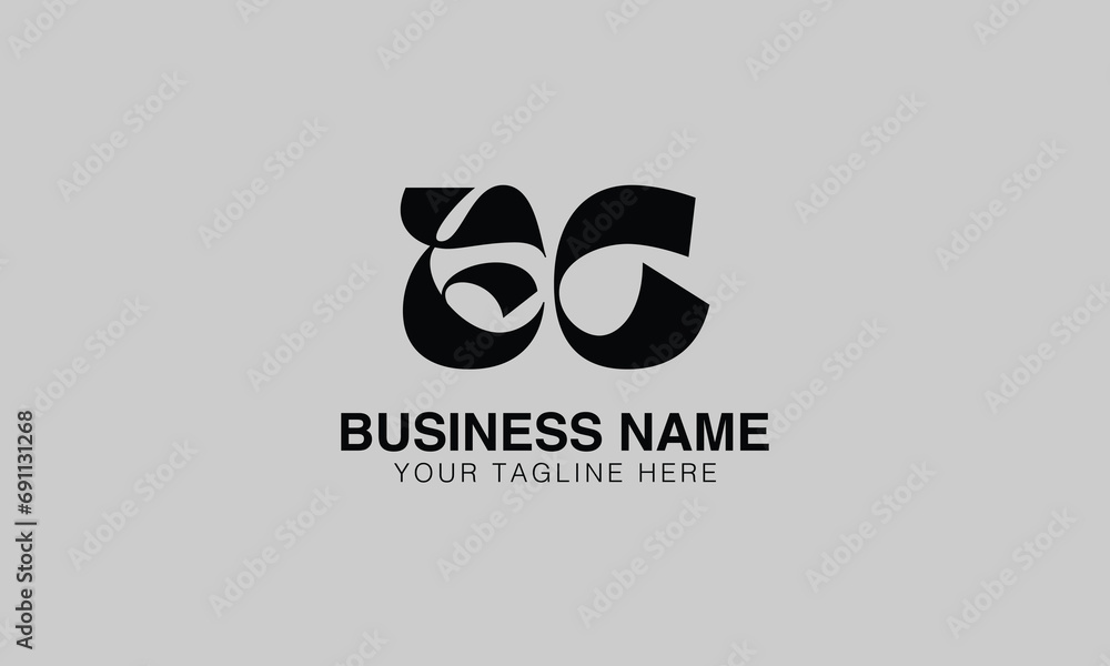 EC E ec initial logo | initial based abstract modern minimal creative logo, vector template image. luxury logotype logo, real estate homie logo. typography logo. initials logo - obrazy, fototapety, plakaty 