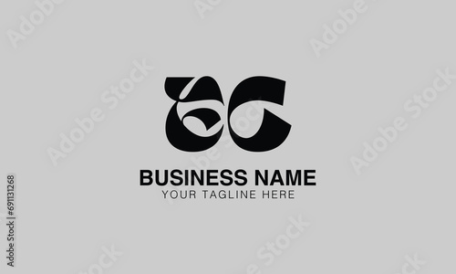 EC E ec initial logo | initial based abstract modern minimal creative logo, vector template image. luxury logotype logo, real estate homie logo. typography logo. initials logo photo