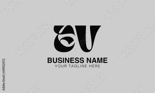 EV E ev initial logo | initial based abstract modern minimal creative logo, vector template image. luxury logotype logo, real estate homie logo. typography logo. initials logo