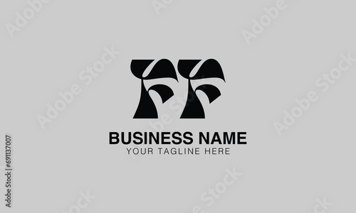 FF F ff initial logo | initial based abstract modern minimal creative logo, vector template image. luxury logotype logo, real estate homie logo. typography logo. initials logo