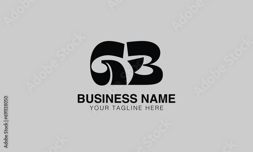 GB G gb initial logo | initial based abstract modern minimal creative logo, vector template image. luxury logotype logo, real estate homie logo. typography logo. initials logo
