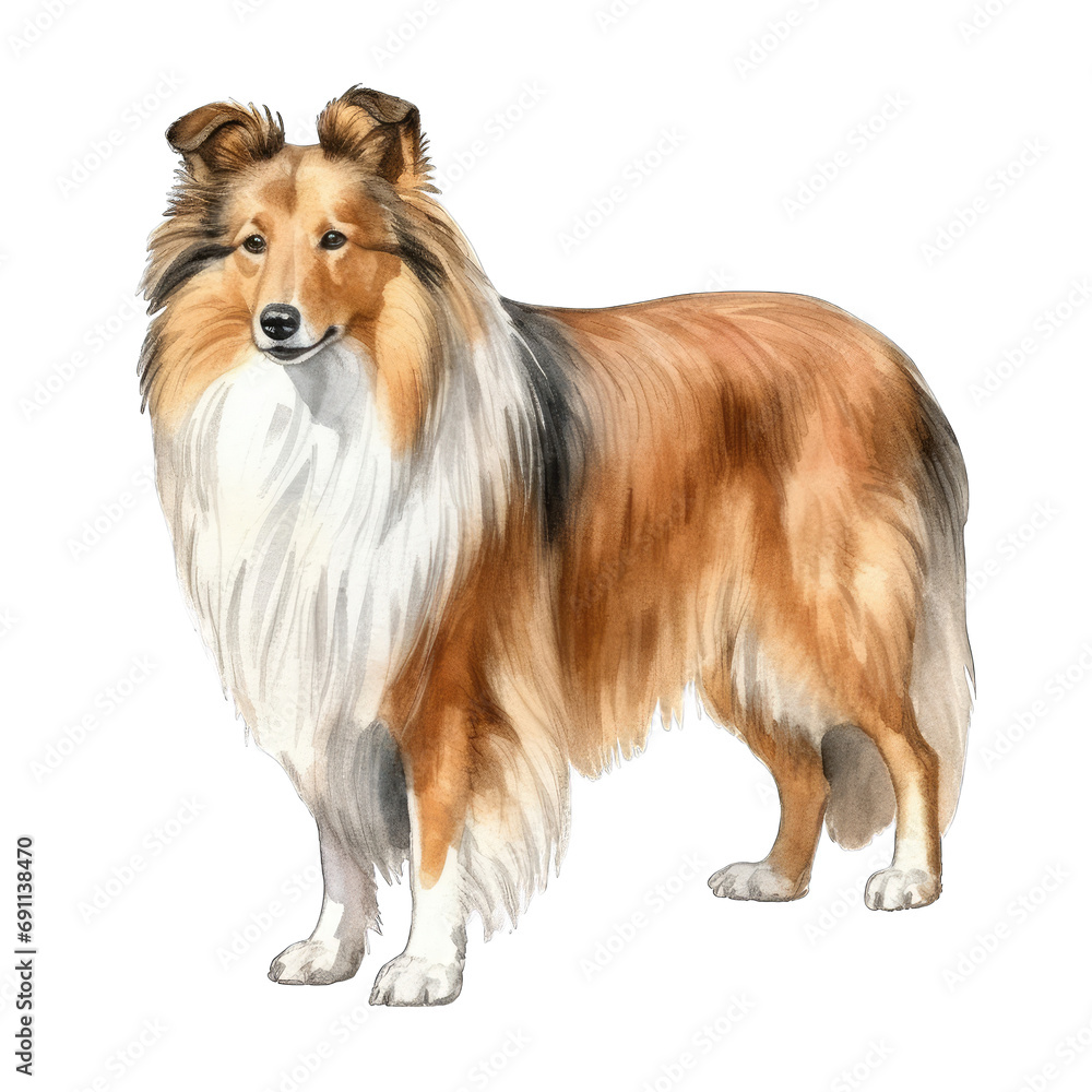 Shetland Sheepdog, isolated on transparent background Shetland Sheepdog, isolated on transparent background