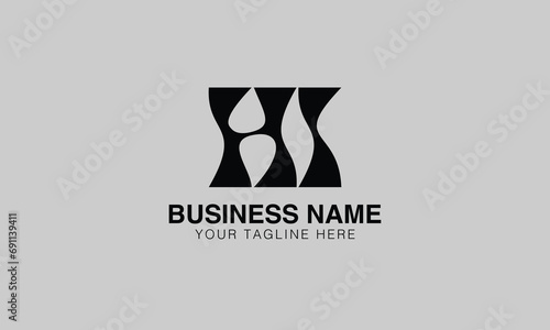 HI H hi initial logo | initial based abstract modern minimal creative logo, vector template image. luxury logotype logo, real estate homie logo. typography logo. initials logo