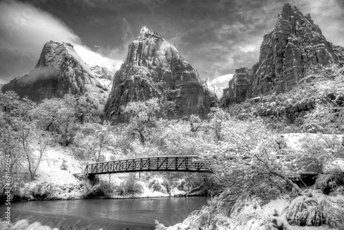 Zion Canyon Winter