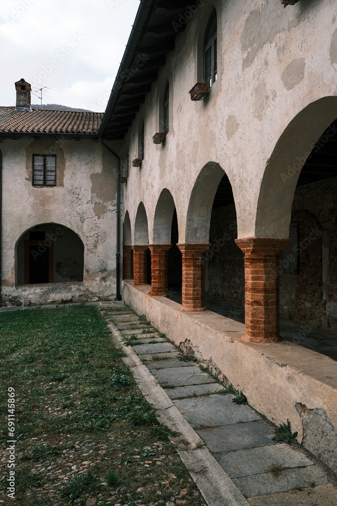 The ancient abbey of San Gemolo in the province of Varese, Italy