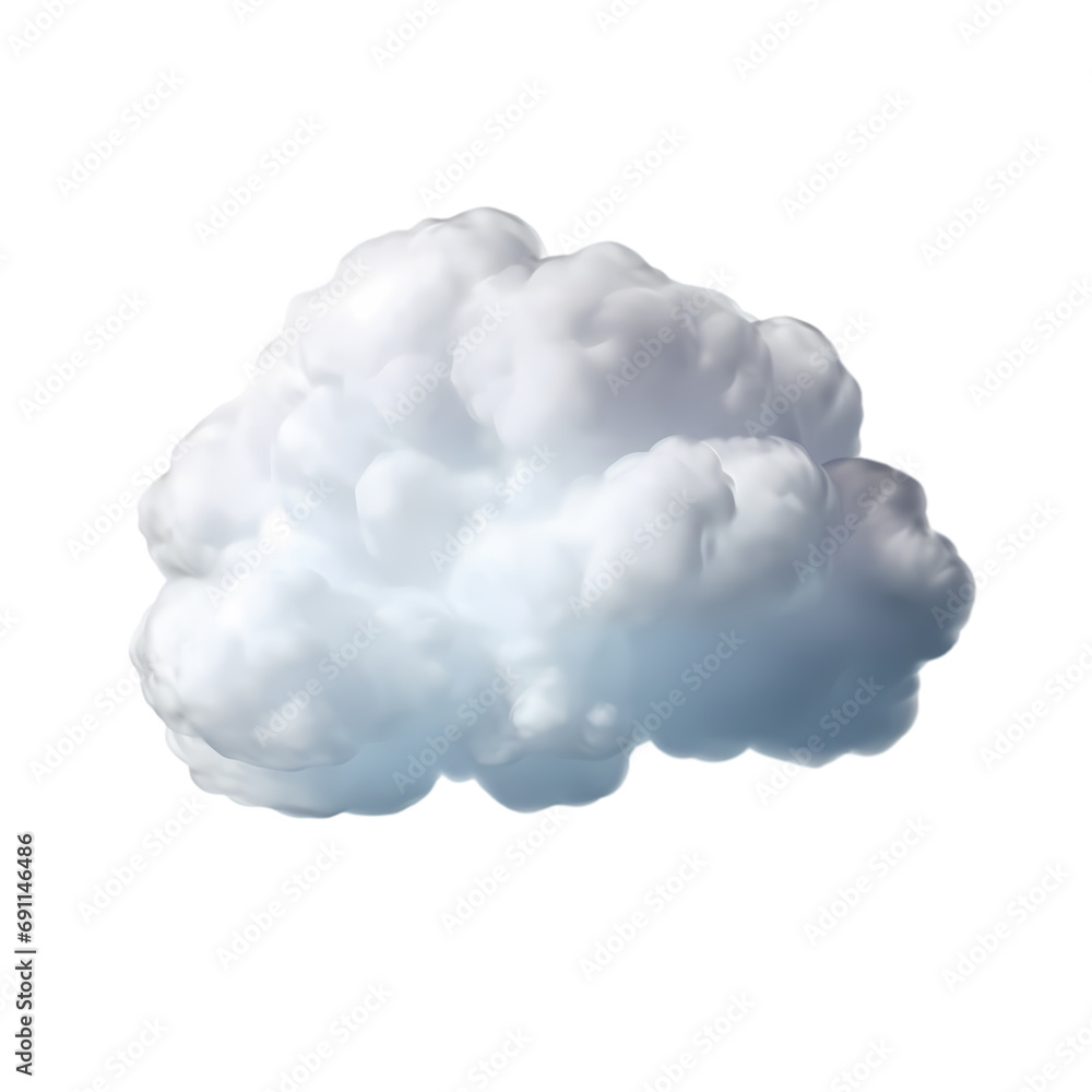White cloud isolated on transparent background White cloud isolated on transparent background