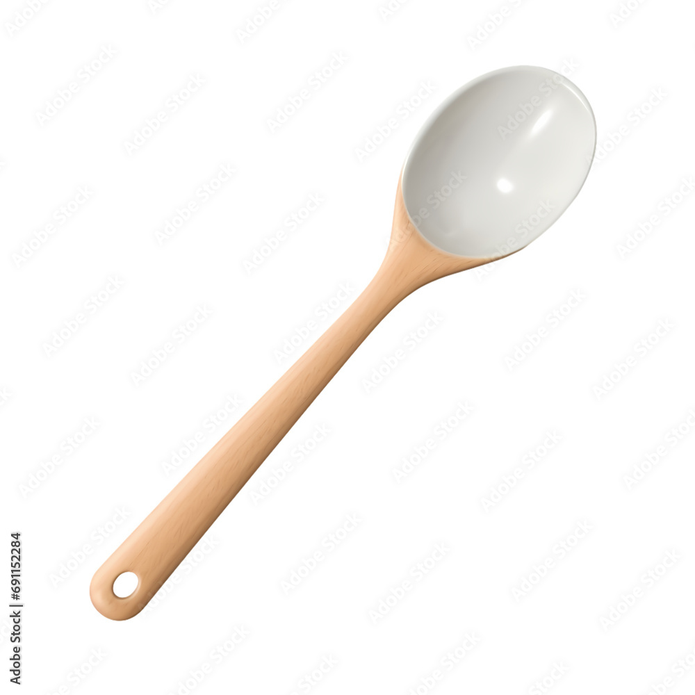 Wooden spoon isolated on transparent background Wooden spoon isolated on transparent background