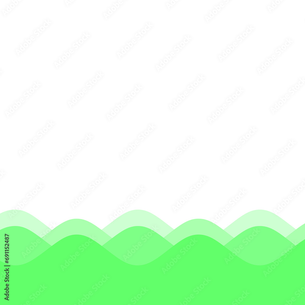 Obraz premium green wave