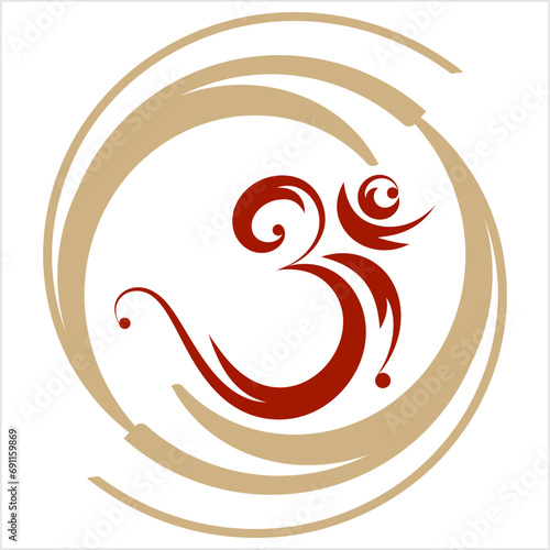Aum (Om) The Holy Motif Design
