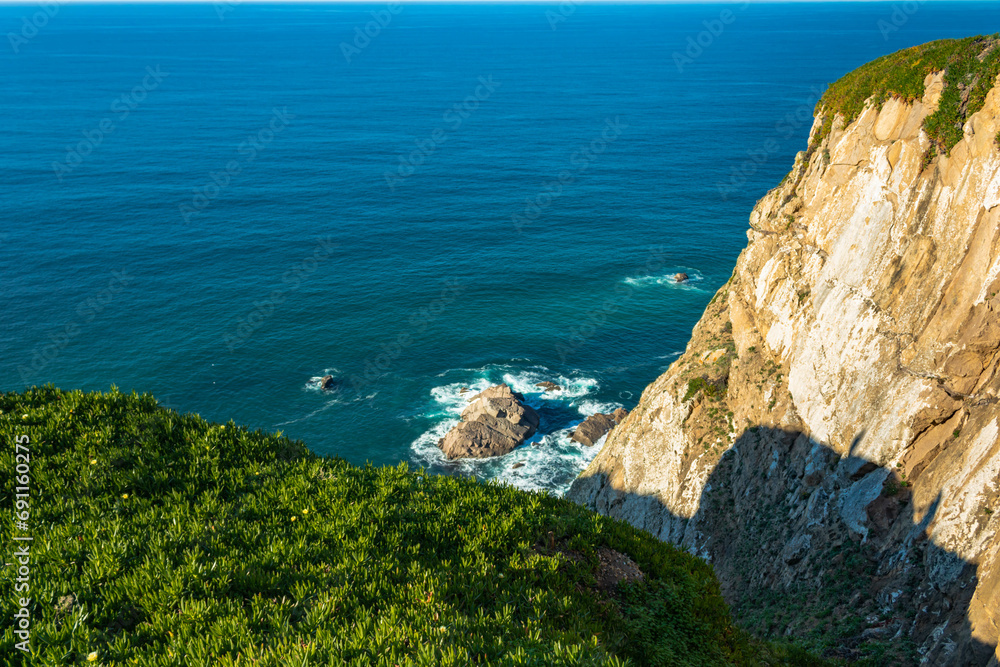 Cabo de Roca, most western point of Europe, where the mainland ends and the Atlantic begins, Portugal