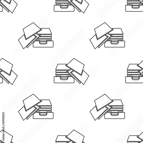 Document Holder Tray Icon Seamless Pattern Y_2205002