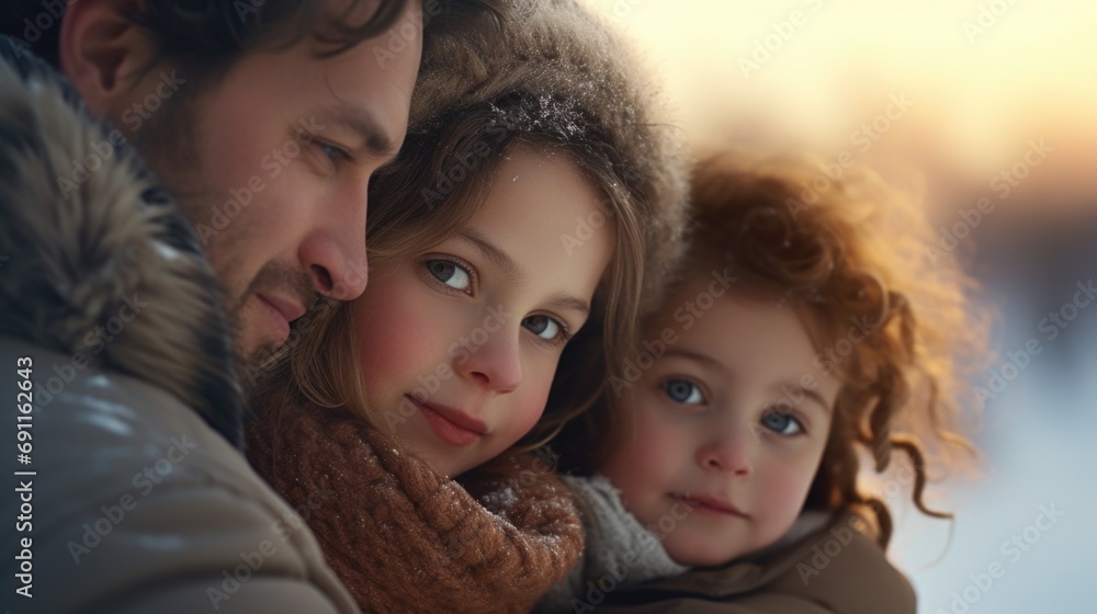 A man holds a little girl in his arms. This heartwarming image captures the bond between a father and his daughter. Perfect for family-themed projects and advertisements A man holds a little girl in his arms. This heartwarming image captures the bond between a father and his daughter. Perfect for family-themed projects and advertisements